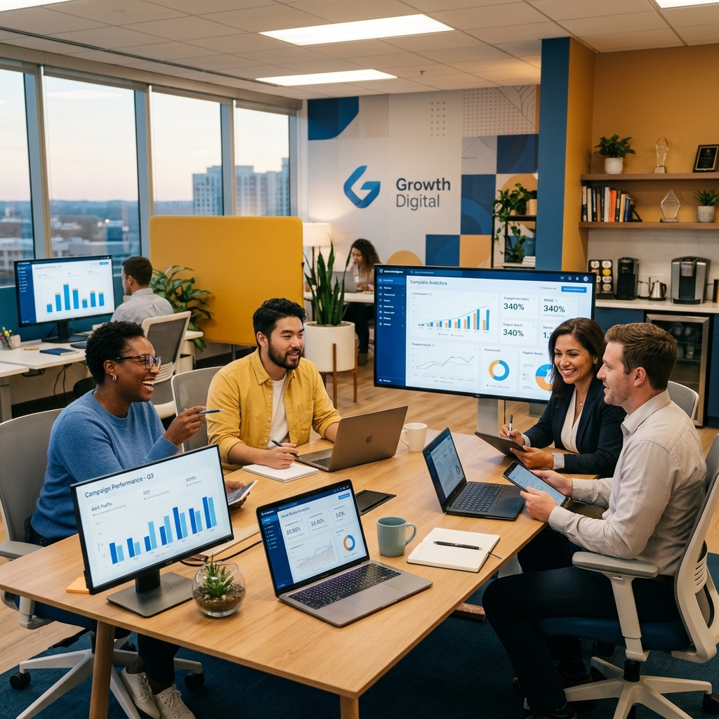 Our digital marketing team at work